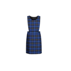 Blue Tartan Pinafore Dress