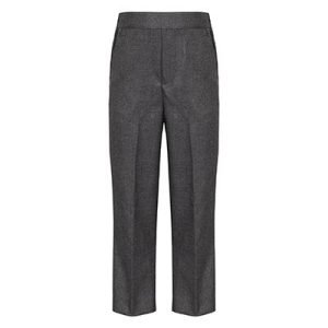 Boys Grey Pull Up Trouser
