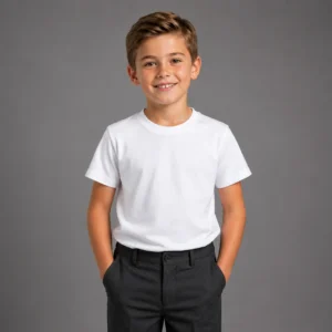 Plain White Cotton PE T-Shirt Boys / Girls