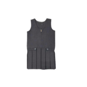 Pinafore Dress-Grey