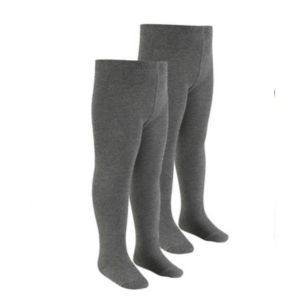 Soft Girls Tights (Black & Grey)