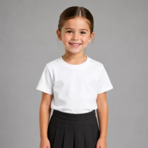 Plain Crew neck T-Shirt - Junior (white)