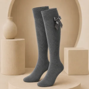 Knee High Bow Socks