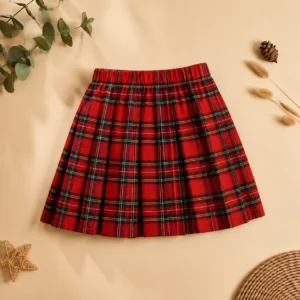 Eatock Red Tartan Skirt