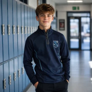 Westhoughton High School 1/4 Zip P.E Top - Boys