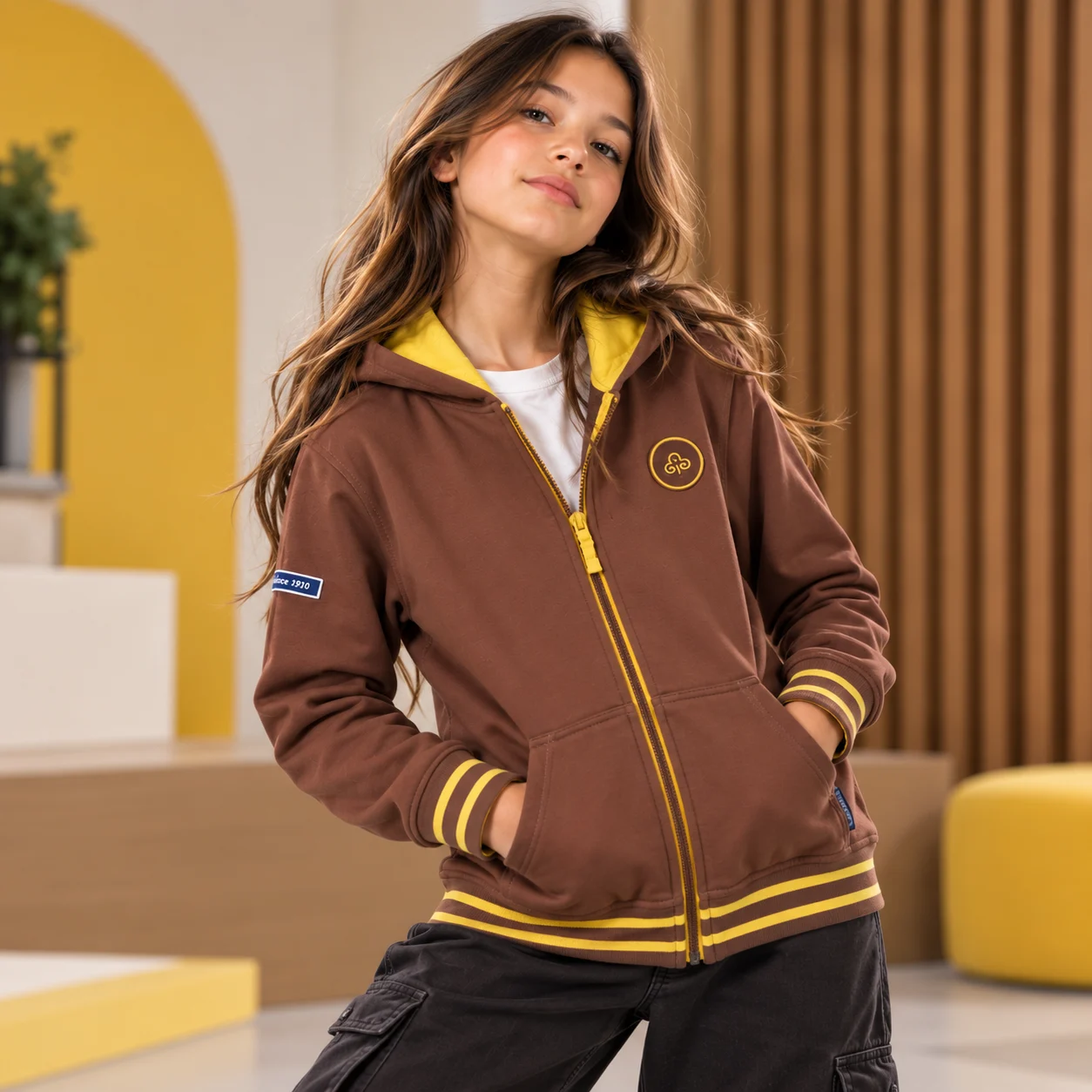 Brownies uniform zip hoodie