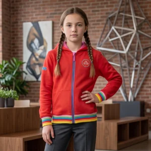 Rainbows uniform zip hoodie- Girls